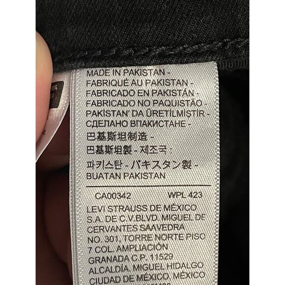 Levis 315 Shaping Bootcut Jeans Womens 32x32 Black Stretch Denim Mid Rise - Picture 10 of 14